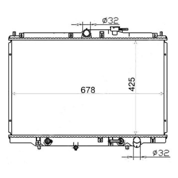 Радиатор HONDA ODYSSEY / SHUTTLE 95-99 <b>SAT HD0007</b>