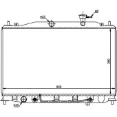 Радиатор HYUNDAI ACCENT / VERNA / / DODGE ATTITUDE 1.6 06- <b>SAT HY0001</b>