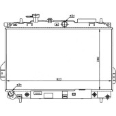 Радиатор HYUNDAI MATRIX MPV 1.5D / 1.6 / 1.8 01- <b>SAT HY0010</b>