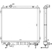 Радиатор HYUNDAI TERRACAN 2.9TD 01-07 <b>SAT HY0012-2.9</b>