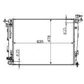 Радиатор KIA SPORTAGE / HYUNDAI IX35 2.0 / 2.4 10- <b>SAT HY0014</b>