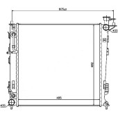 Радиатор KIA SPORTAGE / HYUNDAI IX35 2.0TD 10- <b>SAT HY0014-2.0D</b>