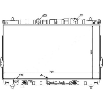 Радиатор HYUNDAI TRAJET 2.0 / 2.0D / 2.7 99- <b>SAT HY0015</b>