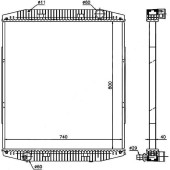 Радиатор IVECO EUROTECH / EUROMOVER / EUROTRAKKER 93- <b>SAT IV0001</b>