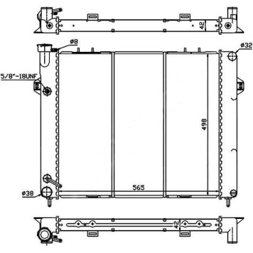 Радиатор JEEP GRAND CHEROKEE 4.0 1993-1999 <b>SAT JP0003</b>