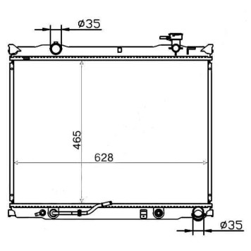 Радиатор KIA SORENTO 2.5TD 06-10 <b>SAT KI0005-2</b>