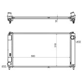 Радиатор LADA GRANTA 12- / DUTSUN ON-DO / MI-DO 14- <b>SAT LD0001</b>