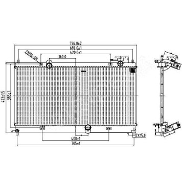 Радиатор LIFAN SOLANO 10- <b>SAT LF0001</b>