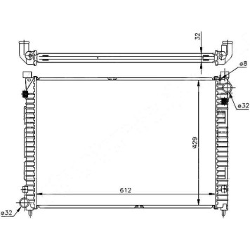 Радиатор LAND ROVER FREELANDER I 1.8 97-00 <b>SAT LR0002-97-1</b>