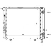 Радиатор MERCEDES E-CLASS W124 2.2 92-95 <b>SAT MB0002</b>