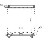 Радиатор MERCEDES C-CLASS W201 1.8 / 2.0 1982-1993 / / E-CLASS W124 2.0 84-95 <b>SAT MB0003-2</b>