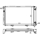 Радиатор MERCEDES C-CLASS W201 1.8 / 2.0 / 2.0D / 2.2D 82-93 <b>SAT MB0007</b>