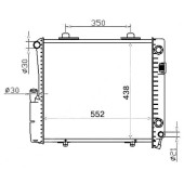 Радиатор MERCEDES C-CLASS W201 2.6 / 3.2 86-93 <b>SAT MB0007-2</b>