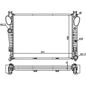 Радиатор MERCEDES S-CLASS W220 2.8 / 3.2 / 3.2D / 3.5 / 4.0D / 4.3 / 5.0 / 5.5 / 6.0 / 6.5 99-06 / CL / SL-CLASS W215 / W230 <b>SAT MB0012</b>