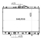 Радиатор MITSUBISHI PAJERO IO / PININ 1.8 / 2.0 98-07 <b>SAT MC00012</b>