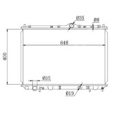 Радиатор MITSUBISHI CARISMA 1.9TD 96- MT <b>SAT MC0002-1.9</b>
