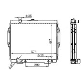 Радиатор MITSUBISHI PAJERO 6G74 V6 3.5 91-99 <b>SAT MC0006-3.5</b>