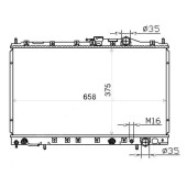 Радиатор MITSUBISHI RVR / CHARIOT 91-97 <b>SAT MC0008-2R</b>