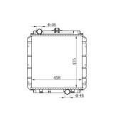 Радиатор MITSUBISHI CANTER 4M40 / 4D33 / 4D35 94- #50# / #52# 475MM <b>SAT MC0010-2.8</b>