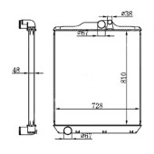 Радиатор MITSUBISHI FUSO SUPER GREAT FP5# / FU5# / FT5# 6M70 / 8M22 / 6D40 / 6D24 96- <b>SAT MC0017</b>