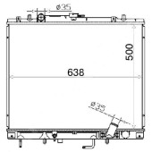 Радиатор MITSUBISHI CHALLENGER 96-03 / PAJERO SPORT 2.5 00-08 DIESEL <b>SAT MC0066-D</b>