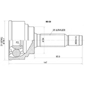 Шрус наружный MITSUBISHI LANCER 4G13 / 4G15 / CK1 / 2A.CJ1 / 2A 95-00 <b>SAT MI-39</b>