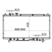 Радиатор MAZDA FAMILIA / 323 / ASTINA / PROTEGE 94-98 <b>SAT MZ0001</b>