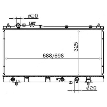 Радиатор MAZDA FAMILIA / 323 / ASTINA / PROTEGE 98-02 <b>SAT MZ0001-1</b>