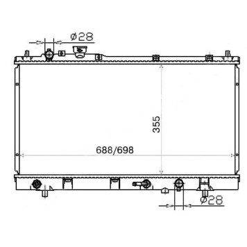 Радиатор MAZDA PREMACY / FORD IXION 99-05 <b>SAT MZ0001-2</b>