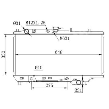 Радиатор MAZDA FAMILIA / 323 / ASTINA / PROTEGE 89-94 <b>SAT MZ0001-89</b>