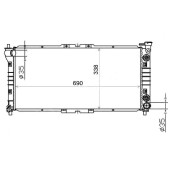 Радиатор MAZDA CAPELLA / 626 / CRONOS / MS-6 1.8 / 2.0 92-02 <b>SAT MZ0002-V4</b>