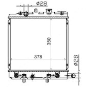Радиатор MAZDA DEMIO / 323 / FORD FESTIVA 96-00 1 верх. крепление <b>SAT MZ0004</b>