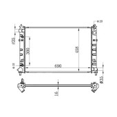 Радиатор MAZDA MPV 99-03 2,0 / 2,3 <b>SAT MZ0007-1</b>