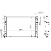 Радиатор MAZDA MPV 99-03 (бачки по бокам) <b>SAT MZ0007-2R</b>