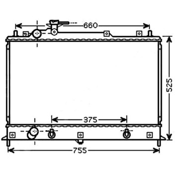 Радиатор MAZDA CX-7 / MPV L3-VDT 06- <b>SAT MZ0011</b>