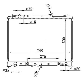 Радиатор MAZDA CX-9 07- <b>SAT MZ0014</b>