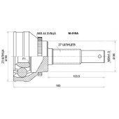 Шрус NISSAN Tino V10 QG18DE AT, 98-03 <b>SAT NI-019A</b>