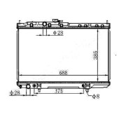 Радиатор NISSAN ALMERA CLASSIC B10 06- <b>SAT NS0001-B10</b>