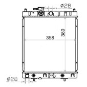 Радиатор NISSAN MARCH / MICRA CVT 92-02 <b>SAT NS0001-K11</b>