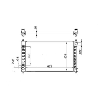 Радиатор NISSAN TEANA / ALTIMA 2,5i / 3,5i 08- <b>SAT NS0004-J32</b>