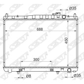 Радиатор NISSAN CEDRIC / GLORIA 95- Y33 / Y34 VG20 / VG30 <b>SAT NS0006-Y33-1</b>