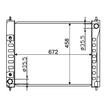 Радиатор NISSAN MURANO VQ35DE 08- <b>SAT NS00077-08</b>