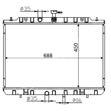 Радиатор NISSAN X-TRAIL MR20DE / QR25DE 07- <b>SAT NS0007-T31</b>