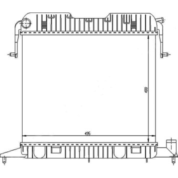 Радиатор OPEL OMEGA A 1.8 / 2.0 86-94 <b>SAT OP0003</b>