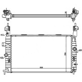 Радиатор OPEL MERIVA 1.4 / 1.6 / 1.8 03- <b>SAT OP0009</b>
