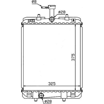 Радиатор CITROEN C1 / PEUGEOT 107 / TOYOTA AYGO 1.0 05- <b>SAT PG0004</b>