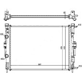 Радиатор RENAULT MEGANE II 02-08 <b>SAT RN0004-02</b>