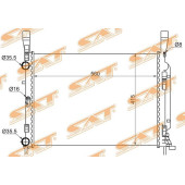Радиатор RENAULT KANGOO 08- <b>SAT RN0006-2</b>