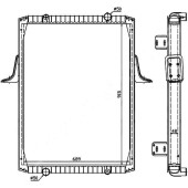 Радиатор RENAULT PREMIUM / KERAX 96-00 / MAZ ЯМЗ-650 09- <b>SAT RN0011-1</b>