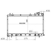 Радиатор SUBARU FORESTER 00-02 / IMPREZA 99- <b>SAT SB0001-99</b>